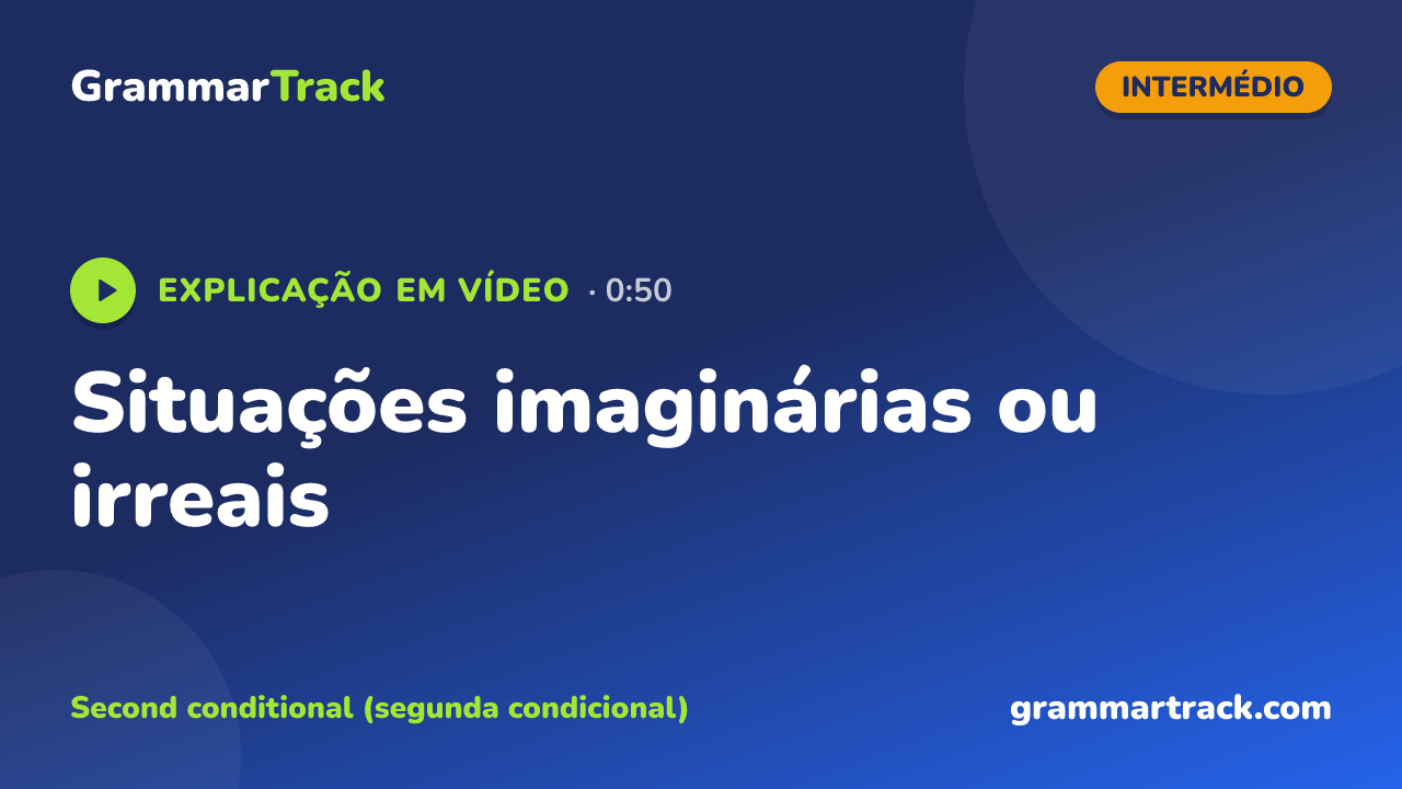 Situações imaginárias ou irreais