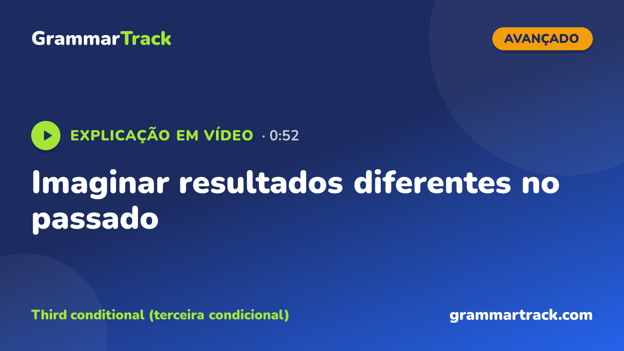 Imaginar resultados diferentes no passado