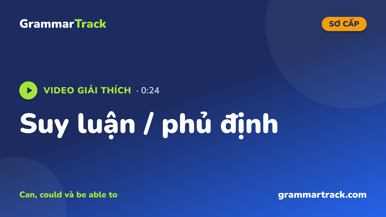 Suy luận / phủ định