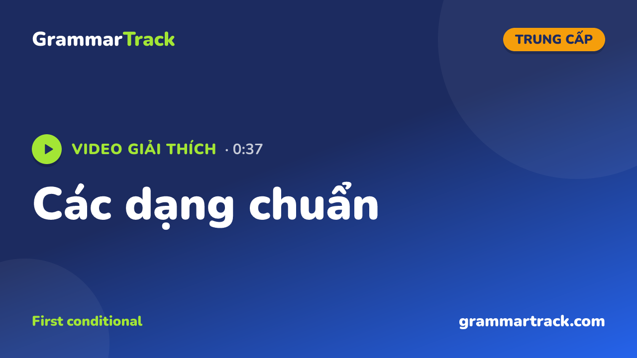 Các dạng chuẩn