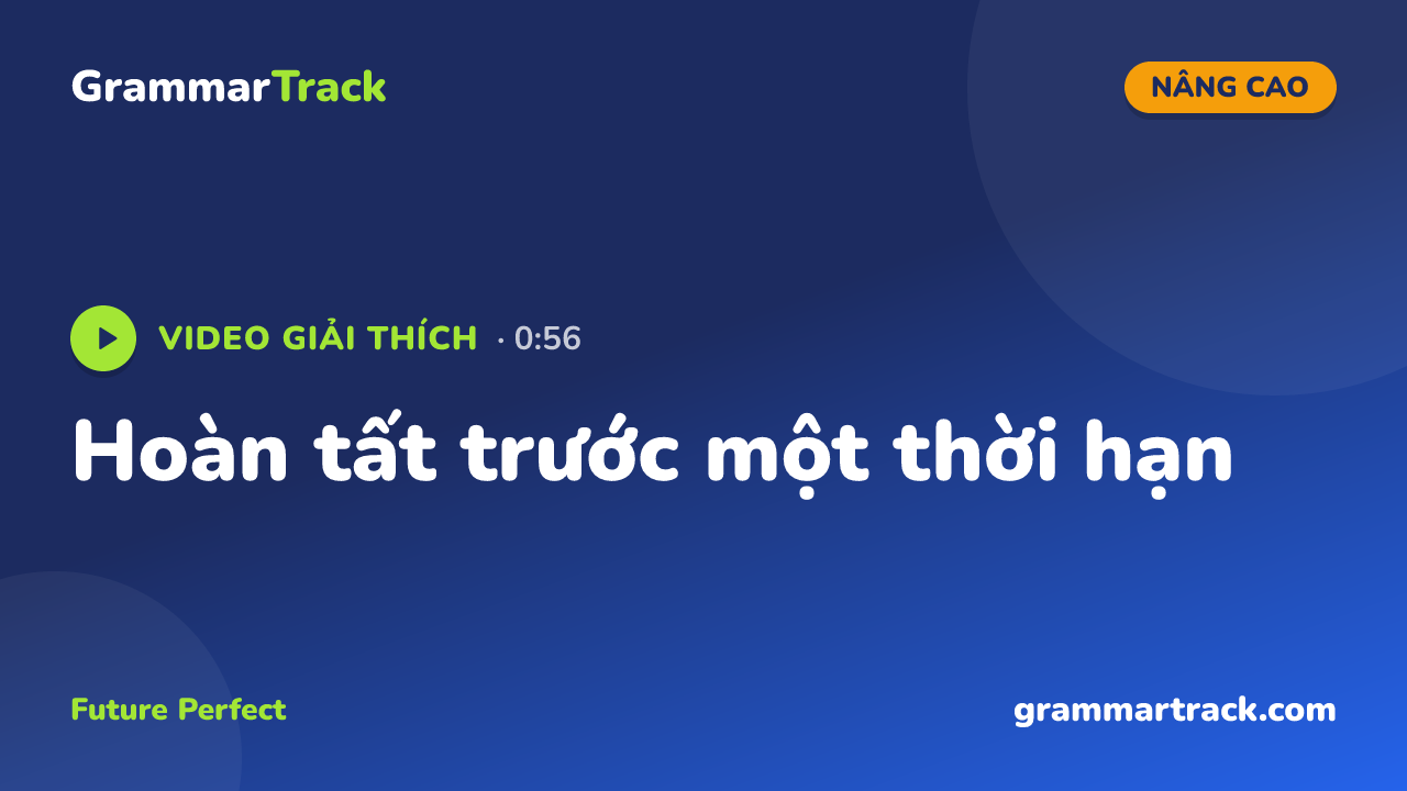 Hoàn tất trước một thời hạn