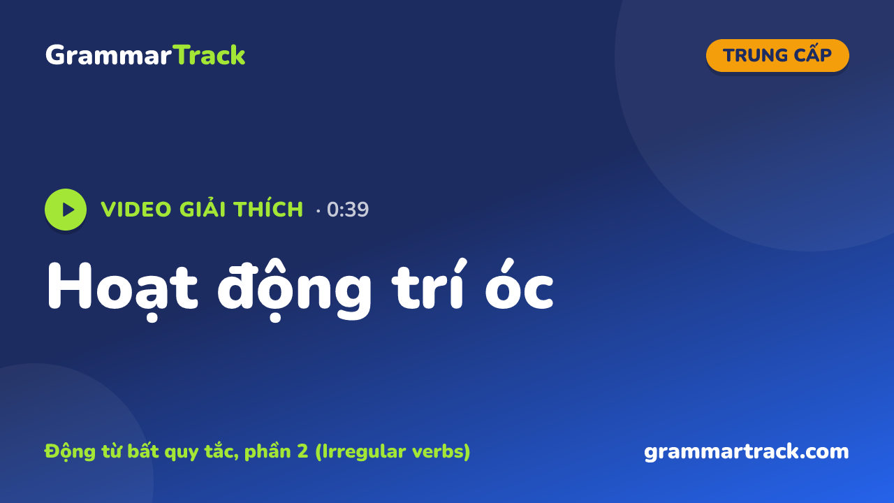 Hoạt động trí óc