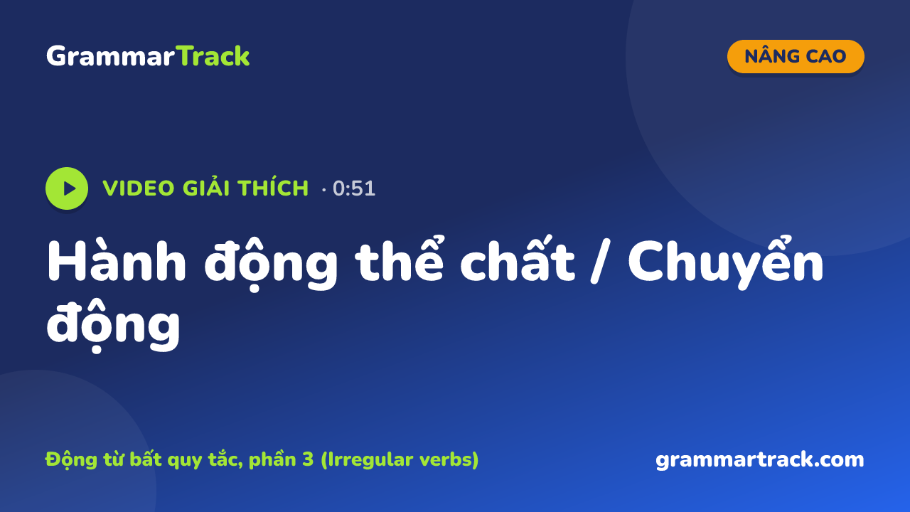 Hành động thể chất / Chuyển động