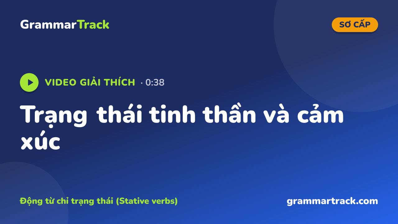 Trạng thái tinh thần và cảm xúc