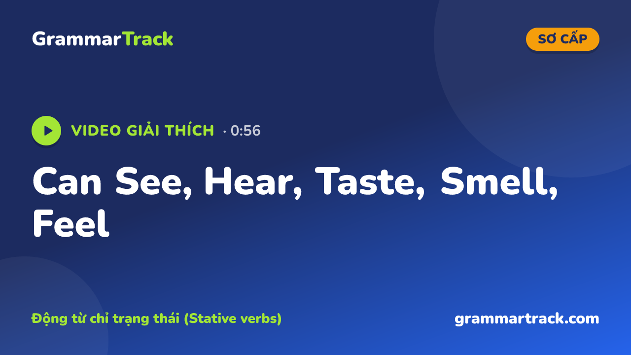 Can See, Hear, Taste, Smell, Feel