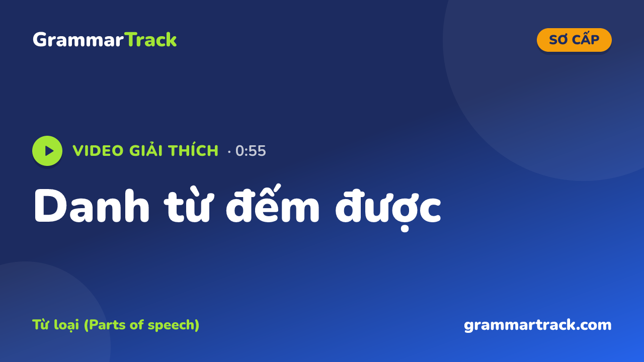 Danh từ đếm được