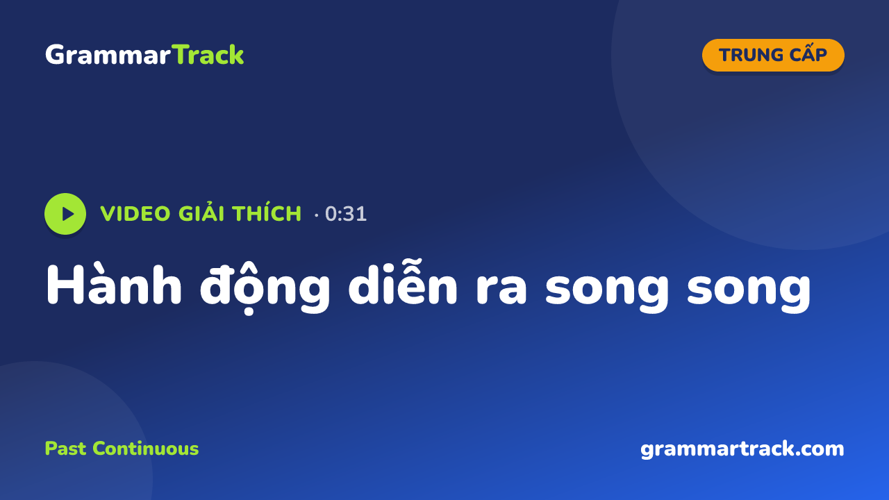 Hành động diễn ra song song