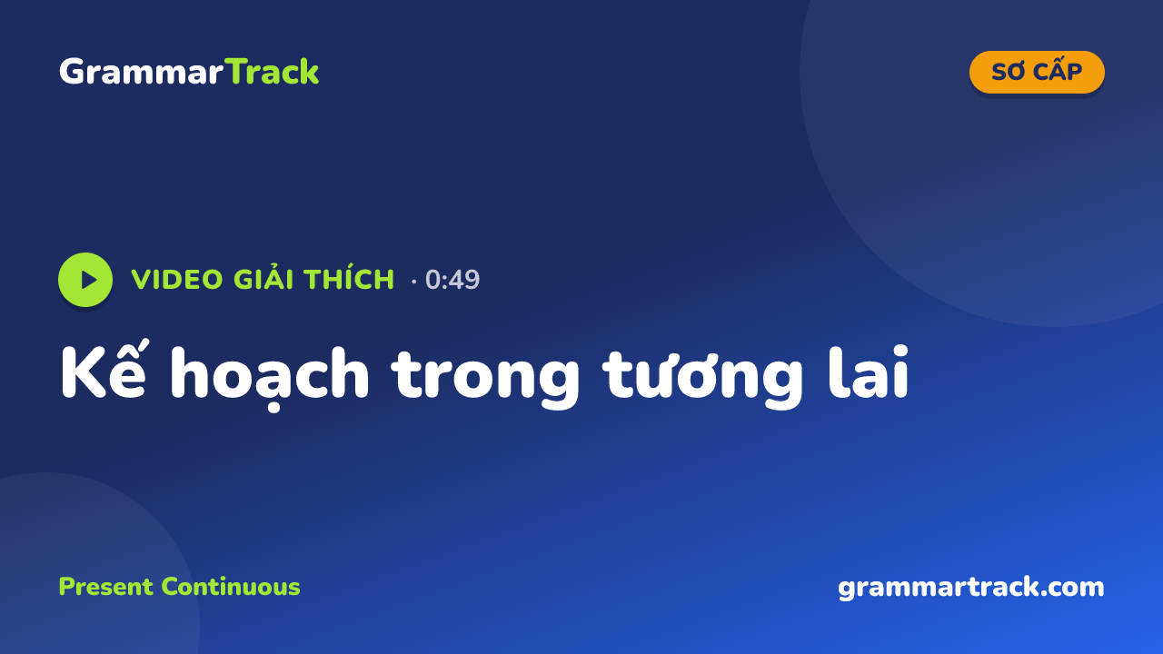 Kế hoạch trong tương lai