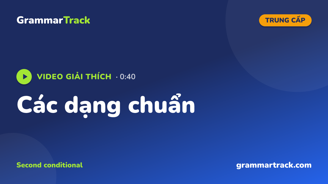 Các dạng chuẩn