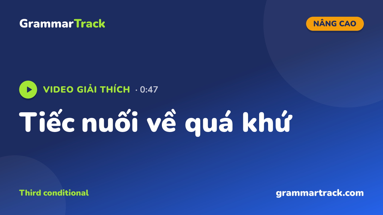 Tiếc nuối về quá khứ